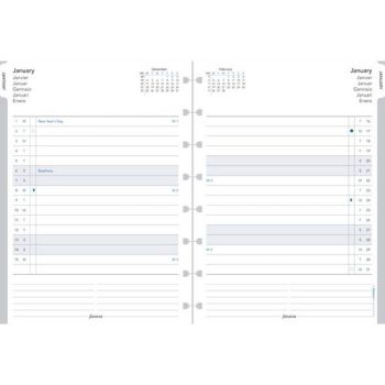 SPARE CALENDAR ENGLISH 2022 A5 NOTEBOOK MONTHLY PLANNER FILOFAX
