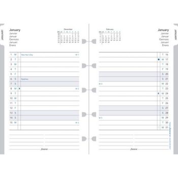 SPARE CALENDAR ENGLISH 2022 PKT NOTEBOOK MONTHLY PLANNER FILOFAX