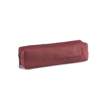 Bombata Denim Pen Case Burgundy