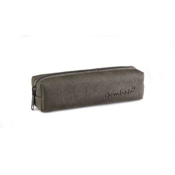 Bombata Denim Pen Case Dark Brown