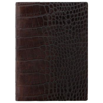 CALENDAR ENGLISH 2022 A6 WEEKLY CROC BROWN LETTS