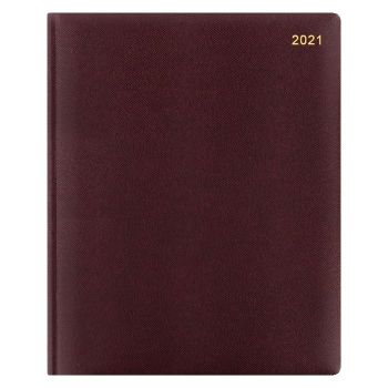 CALENDAR GREEK 2022 QUARTO WEEKLY BURGUNDY LETTS