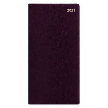 CALENDAR GREEK 2022 SLIM WEEKLY BURGUNDY LETTS