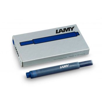 Lamy T10 Ball Pen Ink Cartridges 5 Pack / Blue-Black