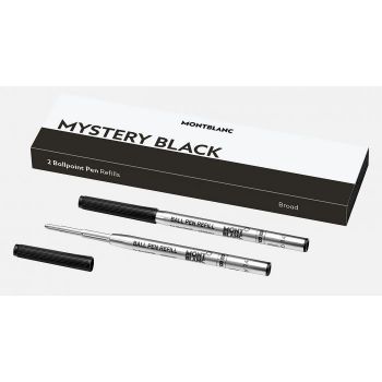 Montblanc 2 Ball Pen Refills BROAD / Mystery Black