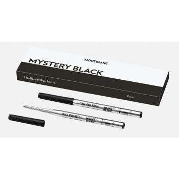 Montblanc 2 Ball Pen Refills FINE / Mystery Black