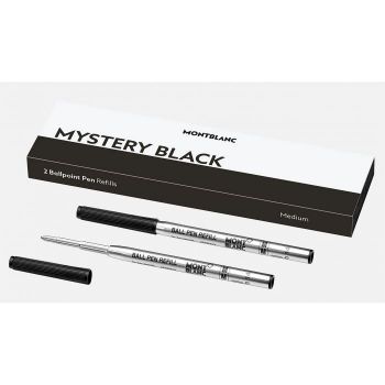 Montblanc 2 Ball Pen Refills MEDIUM / Mystery Black