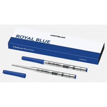 Montblanc 2 Ball Pen Refills MEDIUM / Royal Blue