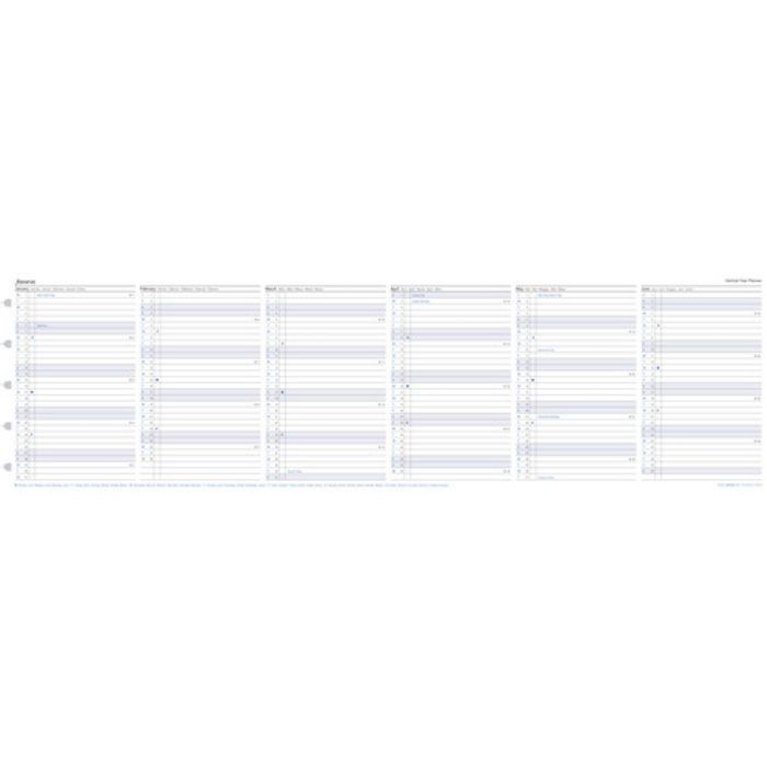 SPARE CALENDAR ENGLISH 2022 PKT NOTEBOOK YEAR PLANNER FILOFAX