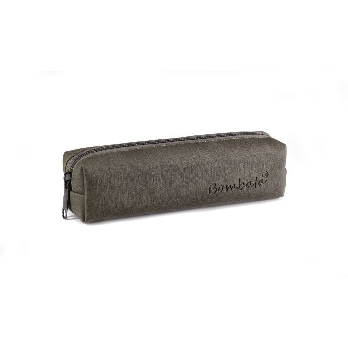 Bombata Denim Pen Case Dark Brown