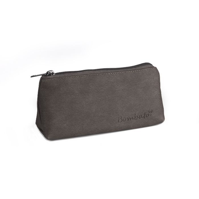 Bombata Denim Triangle Pen Case Dark Brown