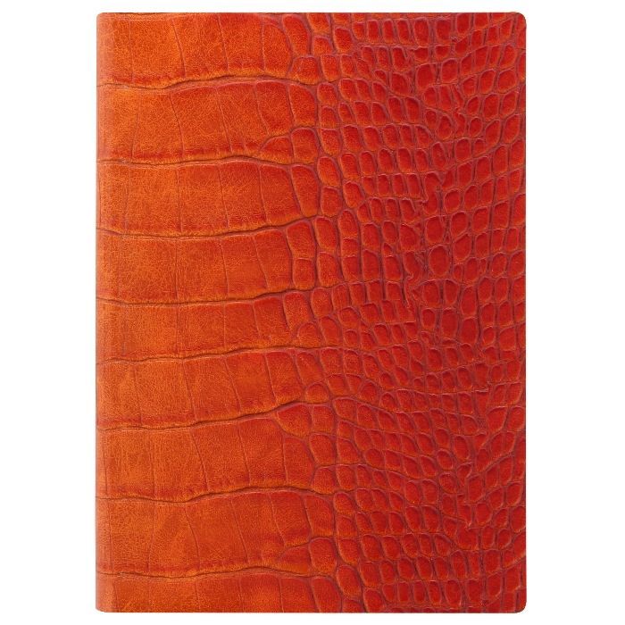 CALENDAR ENGLISH 2022 A6 WEEKLY CROC ORANGE LETTS