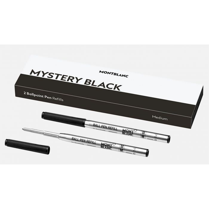 Montblanc 2 Ball Pen Refills MEDIUM / Mystery Black