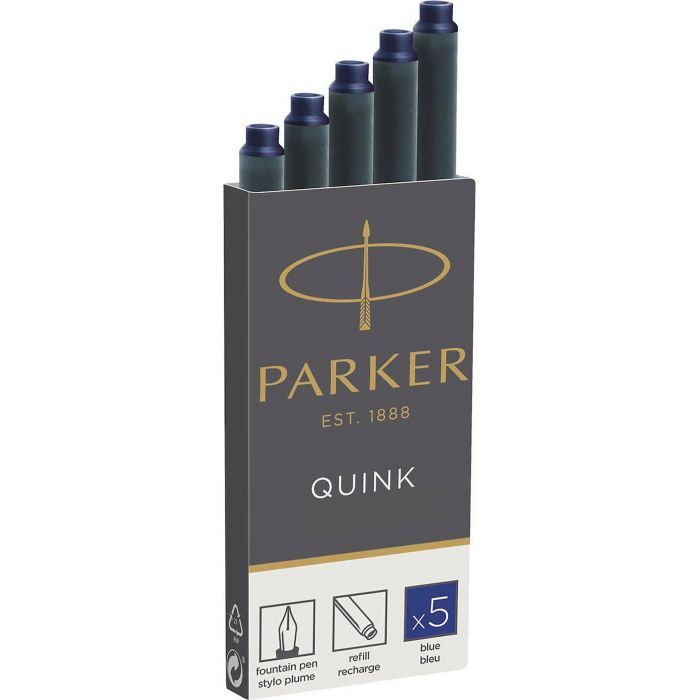 Ρarker QUINK ΙΝΚ CARTRIDGES BLUE 5τ