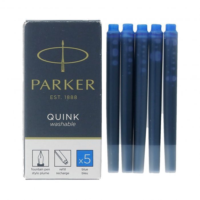 Ρarker QUINK ΙΝΚ CARTRIDGES Washable BLUE 5τ